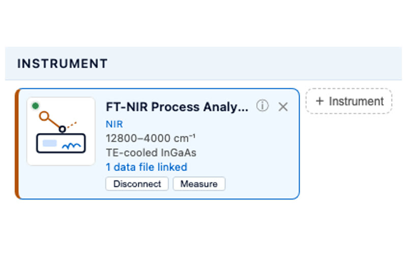 Connect the instrument in one click